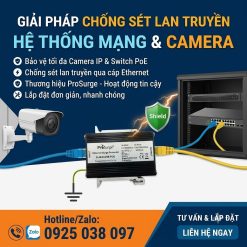 D-48/RJ45B-POE – Thiết Bị Chống Sét Lan Truyền Cho Mạng LAN CAT6, Ethernet Và Camera PoE 2 chống sét D-48/RJ45B-POE, chống sét mạng LAN, chống sét Ethernet CAT6, chống sét camera PoE, thiết bị chống sét RJ45, chống sét lan truyền đường tín hiệu mạng, Prosurge D-48/RJ45B-POE